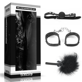 Набор БДСМ - Deluxe Bondage Kit (кляп, наручники, перышко) Sex Aura