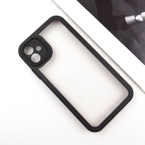 TPU чехол Transparent + Colour 1,5mm для Apple iPhone 12 (6.1") | Зображення 3