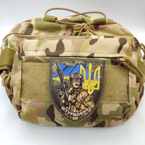 Патч / шеврон "Штурмовик" карта и герб | Зображення 1