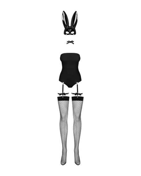 Игровой костюм зайки Obsessive Bunny costume Черный L/XL | Зображення 4