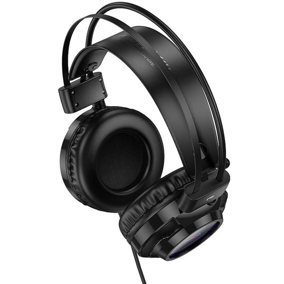 Накладні навушники Hoco W110 Resource (USB+3.5mm/2m) Black | Зображення 2