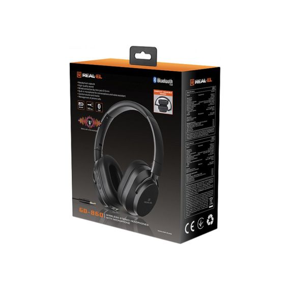 Навушники REAL-EL GD-860 Black | Зображення 8