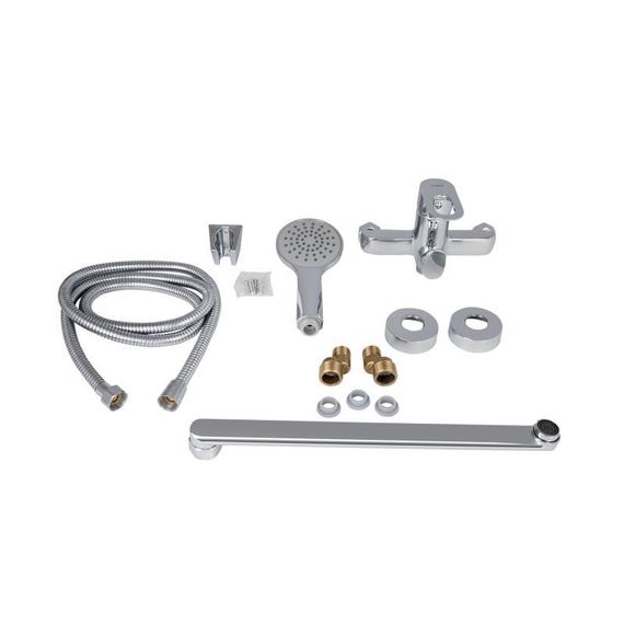 Смеситель для ванны Lidz Latwa 005 с поворотным изливом (c душевым гарнитуром) (k35) LDLAT005CRM45415 Chrome | Зображення 7