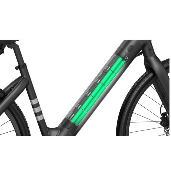 Електровелосипед OKAI EB60 Black 28', 350(550)W, 9,6Ah, 61.2km, 25km\h, NFC, App, 23kg | Зображення 3