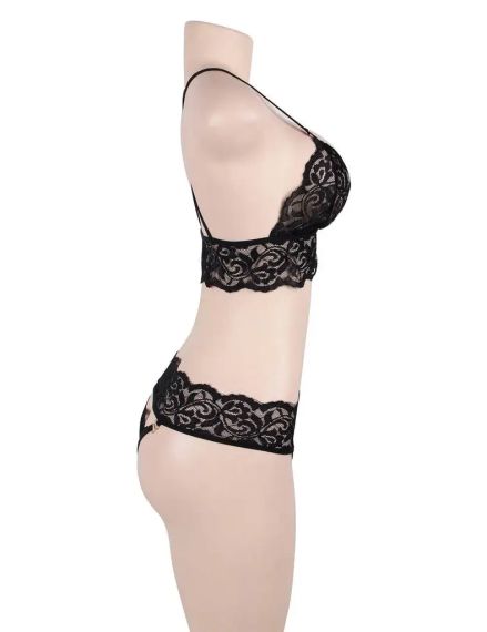 Комплект кружевного белья Star Night с наручными фиксаторами и маской для глаз ( без коробки) Sex Aura | Зображення 3