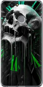 Чехол на Huawei Nova Череп-часы "4100u-439-17620"