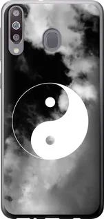 Чехол на Samsung Galaxy A40s A3050 Инь и Янь из силикона FCh_073121