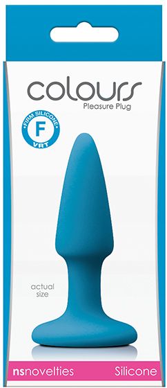Анальна пробка COLOURS PLEASURES MINI PLUG BLUE, Синий