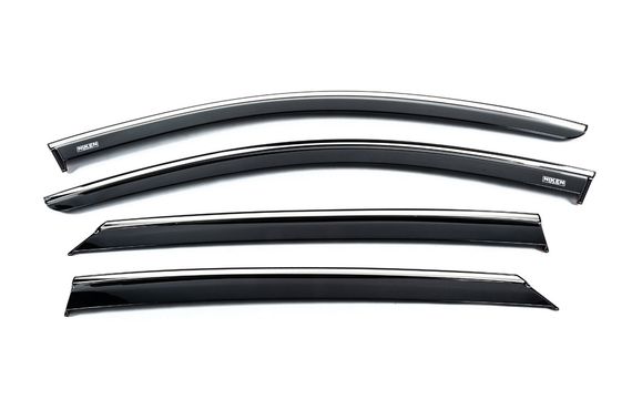 Ветровики с хромированным молдингом (4 шт, Niken) для Opel Astra L 2022- гг