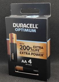 Батарейка пальчиковая AA Duracell OPTIMUM ( 4шт. )