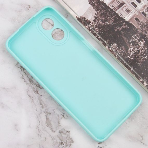 Силиконовый чехол Candy Full Camera для Oppo A78 4G Бирюзовый / Turquoise | Зображення 2