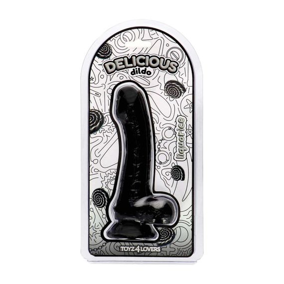 Фаллоимитатор с ароматом лакрицы - Toyz4lovers Delicious Dildo Liquorice, 18,5 см Sex Aura | Зображення 1