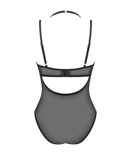 Боді з подвійними бретельками Obsessive Selinne Чорне XS/S | Зображення 5