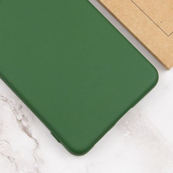 Чехол Silicone Cover Lakshmi Full Camera (A) для Samsung Galaxy A04 Full camera, Зеленый / Dark Green | Зображення 2