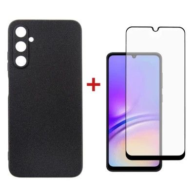Чехол для мобильного телефона Dengos Kit for Samsung Galaxy A05s (A057) case + glass (Black) (DG-KM-09)