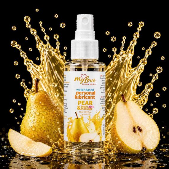 2в1 лубрикант та масажний гель - MyLove Aroma Series Intim&Massage Pear, 50 мл Sex Aura | Зображення 1