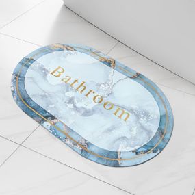 Вологопоглинаючий килимок 38х58х3мм "Ванна кімната" мармур (D) SW-00001569