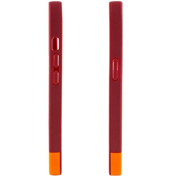 Чохол TPU+PC Bichromatic для Apple iPhone XR (6.1") Силікон, Brown burgundy / Orange | Зображення 2