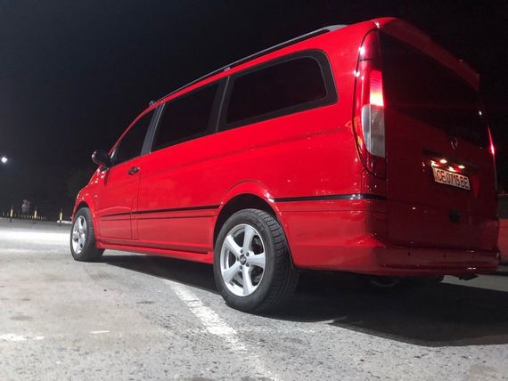 Бокові пороги Exclusive (2 шт, під фарбування) Екстра довга база для Mercedes Vito W639 2004-2015рр | Зображення 4