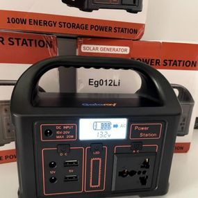 Зарядна станція на 100w power bank з ліхтар