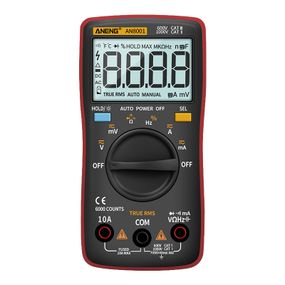 Мультиметр ANENG AN8001, виміри: V, A, R