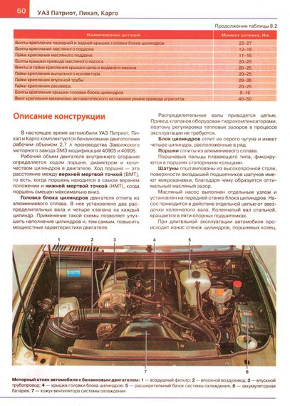 UAZ Patriot, Pickap, Cargo з 2012 р.. Посібник з ремонту й експлуатації. Книга | Зображення 6