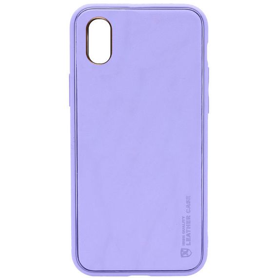 Шкіряний чохол Xshield для Apple iPhone X/XS (5.8") Бузковий/Dasheen