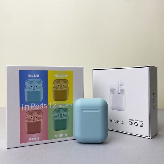 Бездротові навушники i12 Pods (Блакитний)