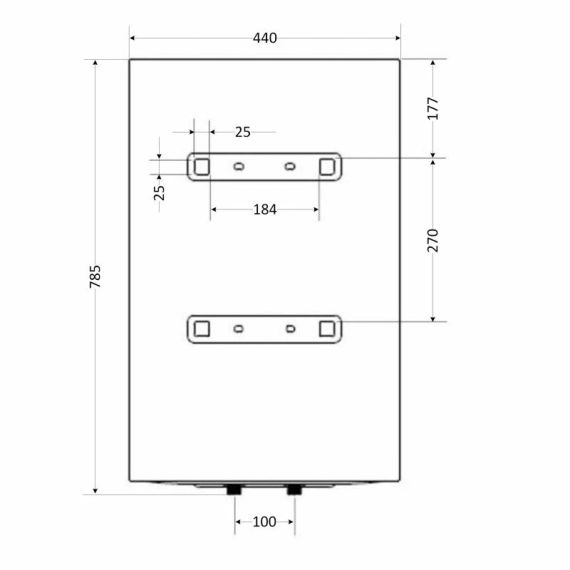 Водонагрівач електричний Aquatronic 80 л універсальний, мокрий ТЕН 1,5 кВт Round W804615 B4 | Зображення 1