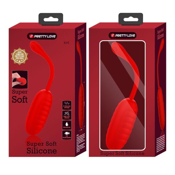 Віброяйце Pretty Love Kirk Red 12 function vibrations Sex Aura | Зображення 6