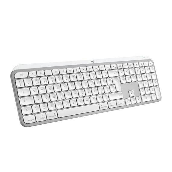Клавіатура Logitech MX Keys S для MAC Bluetooth/Wireless UA Pale Grey (920-011638) | Зображення 1