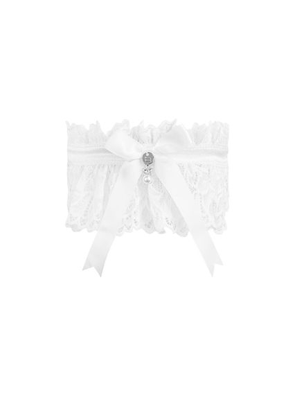 Ажурна підв’язка Obsessive Amor Blanco garter, white | Зображення 1