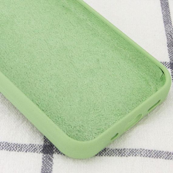 Чехол Silicone Case Full Protective (AA) NO LOGO для Apple iPhone 12 Pro / 12 (6.1") Мятный / Mint | Зображення 2