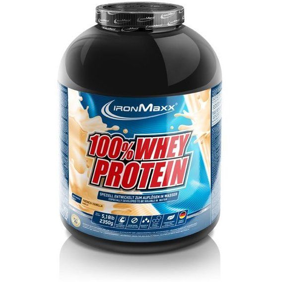 Протеїн IronMaxx 100% Whey Protein 2350 g (банка) /47 servings/ French Vanilla