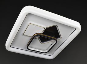 Люстра світлодіодна стельова LED світильник для квартири на стелю лед 27824 Білий 7х46х46 см.