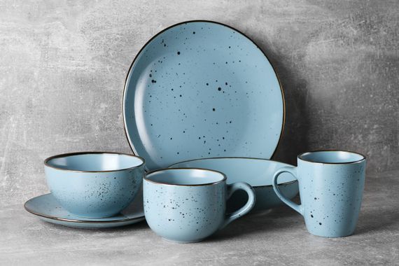 Салатник Ardesto Bagheria, 14 см, Misty blue, керамика (AR2914BGC) | Зображення 1