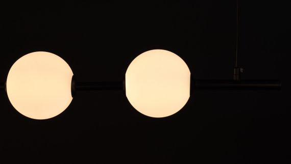 Люстра світлодіодна підвісна LED світильник для квартири на стелю лед 27862 Чорний 25-120х12х84 см. | Зображення 4