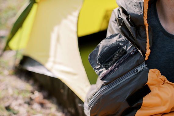 Спальний мішок Tramp Windy Light кокон правий yellow/grey 220/80-55 UTRS-055 | Зображення 4