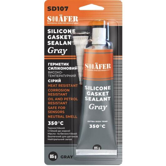 Герметик силіконовий сірий SHAFER SD107 85гр