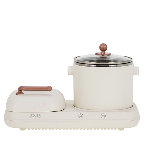 Електрогриль контактний 2 в 1 з каструлею 1 л Adler AD 6421 | Зображення 2