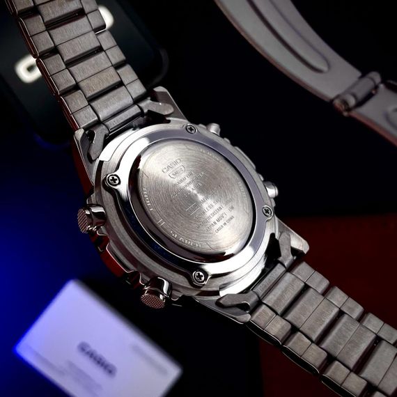 Класичний Чоловічий годинник Casio AMW-880D-1A стальний, водонепроникний, Японія | Зображення 7