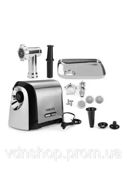 Сталева електром'ясорубка 3200 Вт SK-088 комбінований Sokany