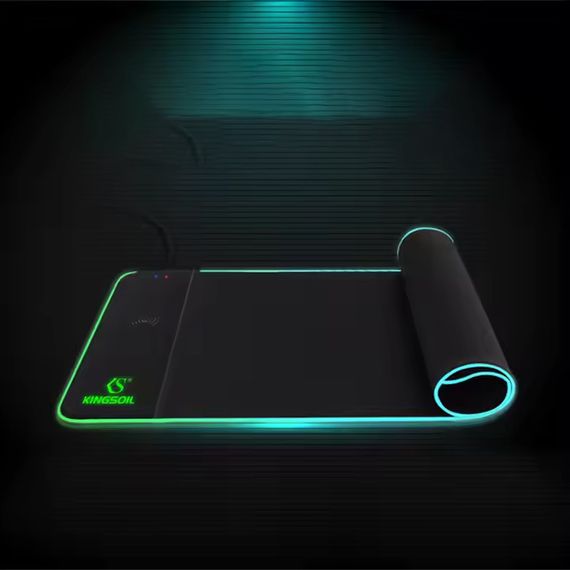 Игровая поверхность (коврик) STAND JD-S62 с БЗУ 15W LED+RGB (800*300*6mm) | Зображення 4