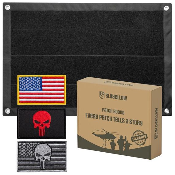 Шеврон IDEIA 88043 Україна 40*60  Липучка Чорний