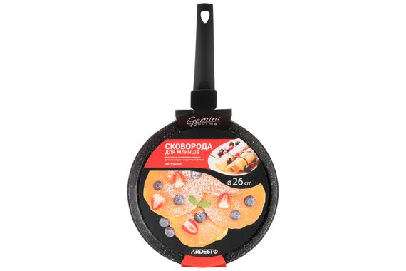 Сковорода для блинов Ardesto Gemini Gourmet 26 см, черный, алюминий (AR1926GBP) | Зображення 4