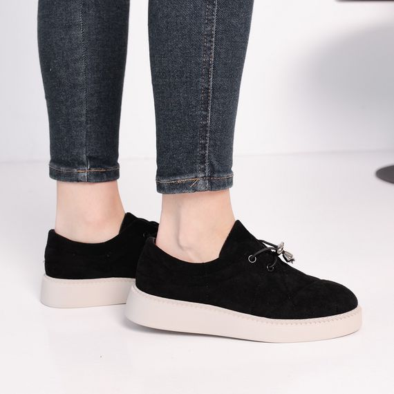 Лоферы женские Fashion Wendy 3911 36 размер 235 см Черный | Зображення 1