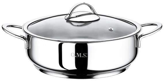 Сотейник OMS 2038SL-24-3л  24 см 3 л серый