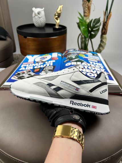 Мужские кроссовки замша  bok Classic LX2200 White Black весна / літо / осінь A3653 42 26,5