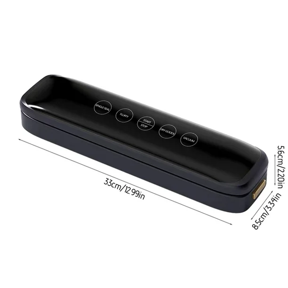 Кухонний вакуумний пакувальник Vacuum sealer Model 10 / Вакууматор для продуктів / Кухонний вакууматор 33х8, 5х6см від мережі | Зображення 3