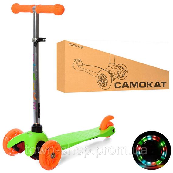 Детский самокат iTrike BB 3-013-4-C-GR MINI светящиеся колеса | Зображення 1